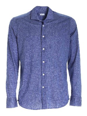SONRISA: camicie - Camicia blu melange