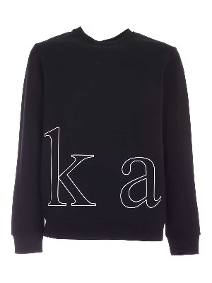 KARL LAGERFELD: Felpe e maglie - Felpa lettering nera