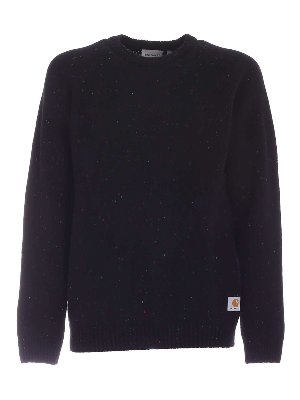 CARHARTT: crew necks - Anglistic sweater in black