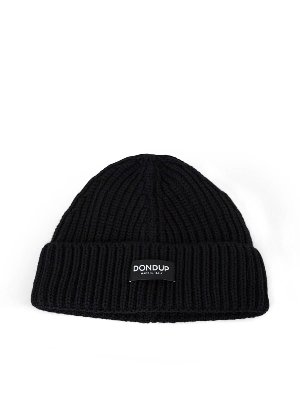 DONDUP: hats & caps - Logo beanie in black