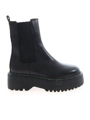 Vivetta: ankle boots - Platform chelsea boots in black