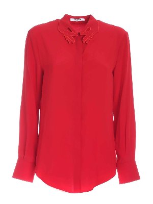 Vivetta: shirts - Hands collar shirt in red