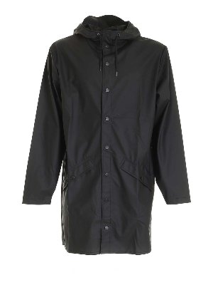 RAINS: trench coats - Long waterproof jacket in black