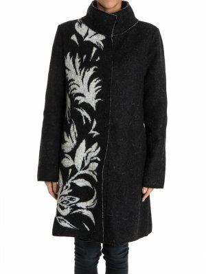 FUZZI: knee length coats - Wool blend coat
