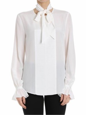 KARL LAGERFELD: shirts - Bow blouse