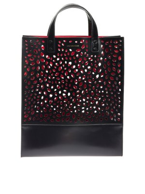 Lulu Guinness Large Ivy Black Leather Tote Bag | Lyst Australia