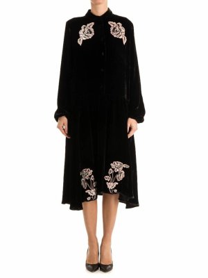 Vivetta: ニーレングスドレス - 膝丈ドレス - 黒