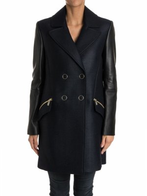 KARL LAGERFELD: knee length coats - Double-breasted coat