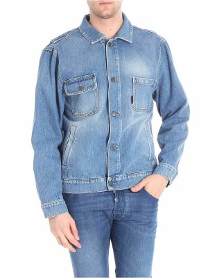 MOSCHINO: Chaquetas casual - Chaqueta Casual - Azul Claro