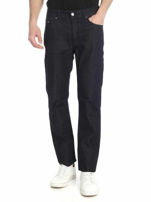 KARL LAGERFELD: straight leg jeans - Dark blue straight jeans