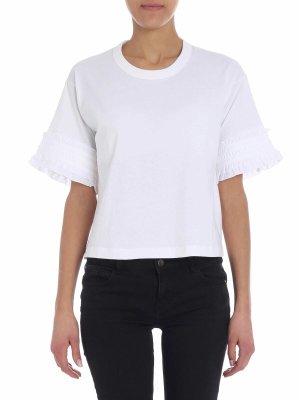 SEE BY CHLOE': T-shirts - T-Shirt - Weiß
