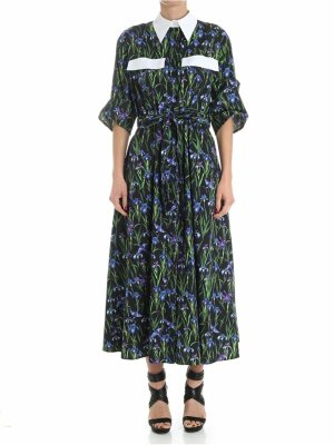 Vivetta: Knielange Kleider - Knielanges Kleid - Schwarz