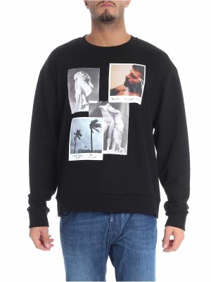 Tシャツ・カットソー FAUSTO PUGLISI Men Tops FRU7091PF0230999 Black DOFORESTO black cotton T-shirt with zipper brand HUGO