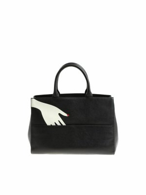 Lulu Guinness: Bolsos Shopping - Bolso Shopping - Negro
