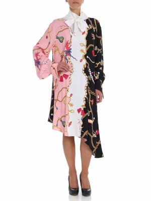 Vivetta: Knielange Kleider - Knielanges Kleid - Bunt