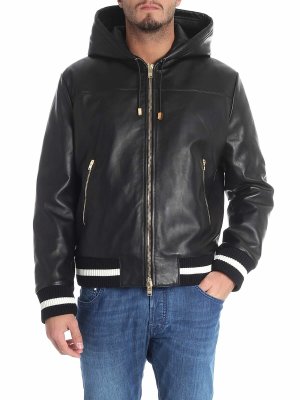 FAUSTO PUGLISI: Chaquetas de cuero - Chaqueta De Cuero - Negro