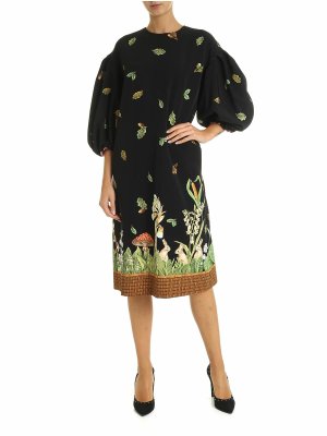 Vivetta: ニーレングスドレス - 膝丈ドレス - 黒