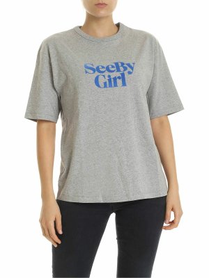SEE BY CHLOE': T-shirts - T-Shirt - Gris