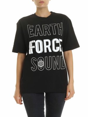 McQ Alexander Mcqueen: t-shirts - Earth Force Sound t-shirt in black