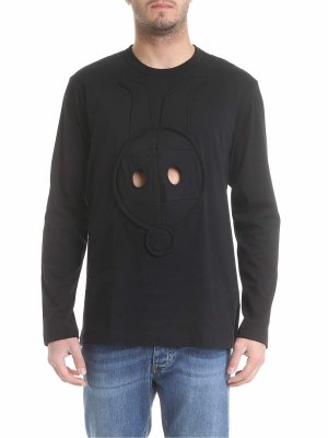 COMME DES GARCONS SHIRT: Sweatshirts & Sweaters - Rabbit Is crewneck sweatshirt in black