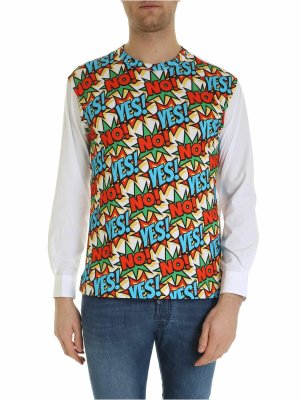COMME DES GARCONS SHIRT: t-shirt - T-shirt Comic print con polsini