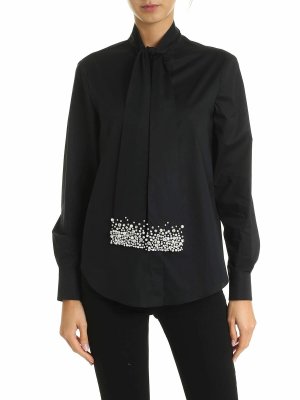 Vivetta: shirts - Shirt in black with jewel details