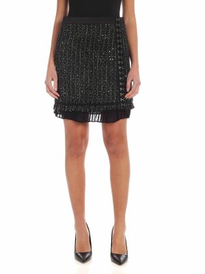 Karl Lagerfeld Black wrap skirt - Black - Women | 86KW1205999