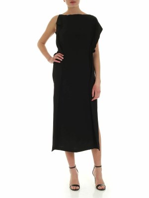 McQ Alexander Mcqueen: maxi dresses - Haruko midi dress in black