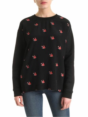 McQ Alexander Mcqueen: Sweatshirts & Sweaters - Luxury swallow sweatshirt in black