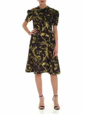 McQ Alexander Mcqueen: Robe longueur genou - Robe Au Genou - Noir