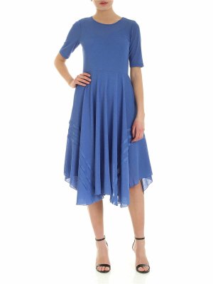 SEE BY CHLOE': Knielange Kleider - Knielanges Kleid - Blau