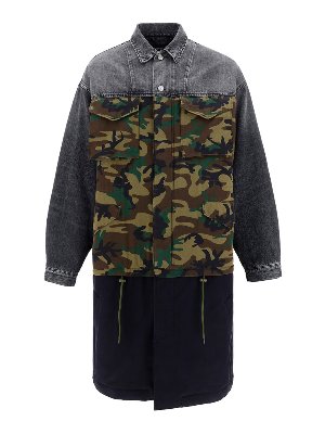 BALENCIAGA: knee length coats - 3 layered carcoat
