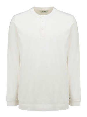 Z ZEGNA: t-shirts - Silk blend long sleeved T-shirt