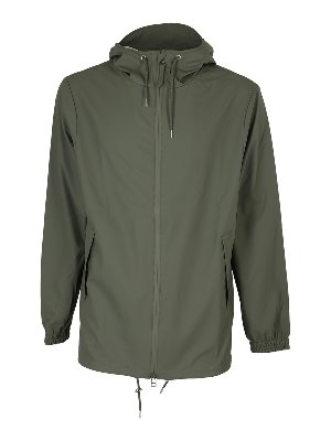 RAINS: casual jackets - Tech fabric hooded rain jacket