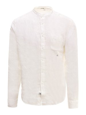 C.P. COMPANY: shirts - White linen shirt