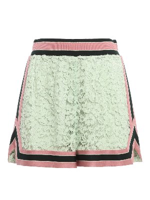 DOLCE & GABBANA: Hosen Shorts - Shorts - Hellgrün