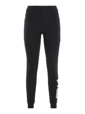 STELLA McCARTNEY: leggings - Logo print scuba leggings