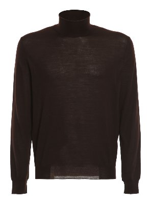 DRUMOHR: Turtlenecks & Polo necks - 140's merino superfine wool top