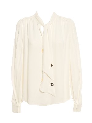 ELISABETTA FRANCHI: blouses - Crêpe blouse