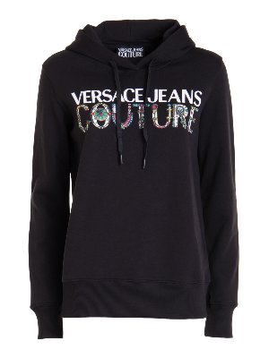 Versace Jeans Couture: Sudaderas y suéteres - Sudadera - Negro