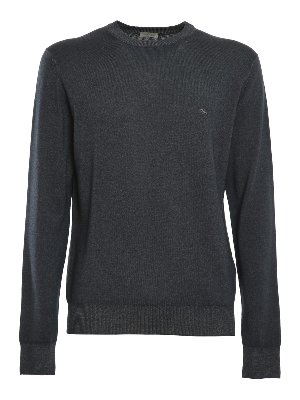 ETRO: Strickpullover mit Rundhalsausschnitt - Rundhalspullover - Blau