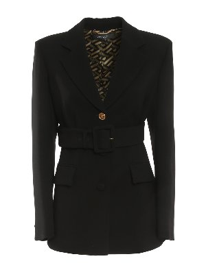 Alexander Mcqueen Black viscose crêpe blazer | 585442QEAAA1000