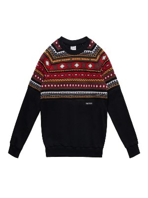 Marcelo Burlon County Of Milan: Sudaderas y suéteres - Sudadera - Folk Cross Stripe Knit