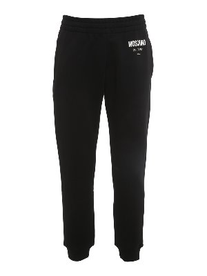 MOSCHINO: スウェットパンツ - トラックスーツ ボトムス - 黒
