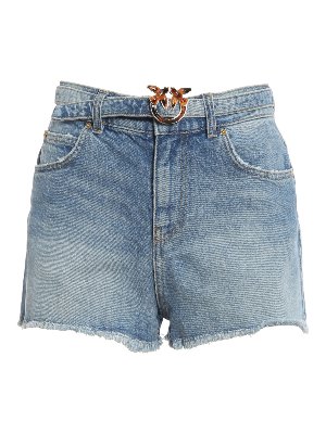 Pinko: Hosen Shorts - Shorts - Helles Jeansblau