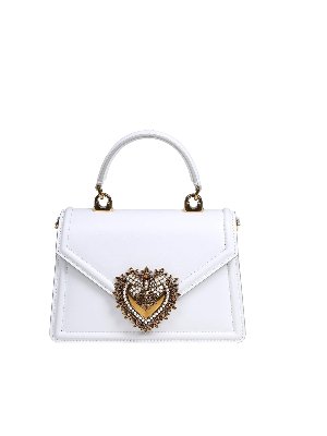 Miu Miu Saddle bag crystal embellished - White Miu Miu Saddle bag crystal embellished - White