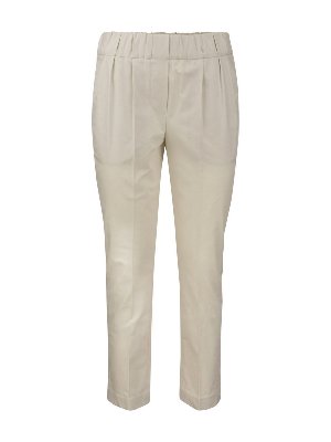 BRUNELLO CUCINELLI: casual trousers - Cotton twill trousers