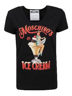 MOSCHINO: t-shirts - Ice cream print T-shirt
