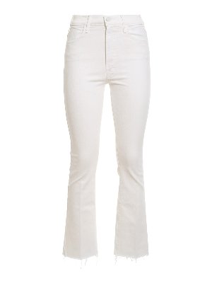 Mother: bootcut jeans - The Hustler Ankle Fray jeans