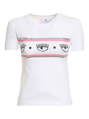 Chloe◆Tシャツ/XS/コットン/WHT/プリント/CHC21UJH14182101 Chloe - Chloe クロエ 21SS フローラルプリントクルーネックロゴ